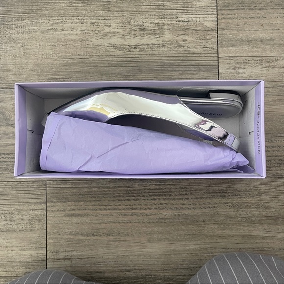 Silver Pointed Flats - Picture 2 of 4